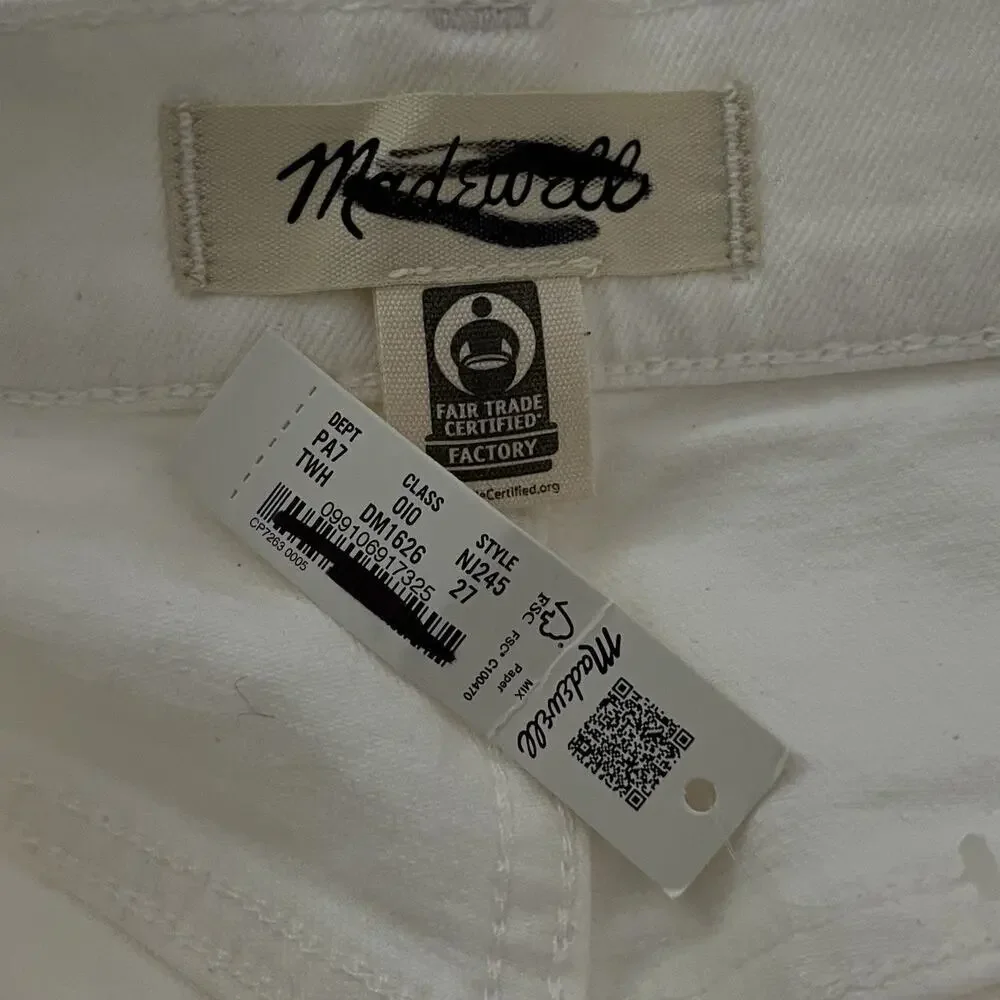 Madewell‎ Womens Perfect Vintage Wide Leg Jeans Size 27 Cream White Preppy NWT - Picture 5 of 8
